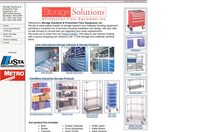 Storage Solutions & Production Floor Equipment, Inc.